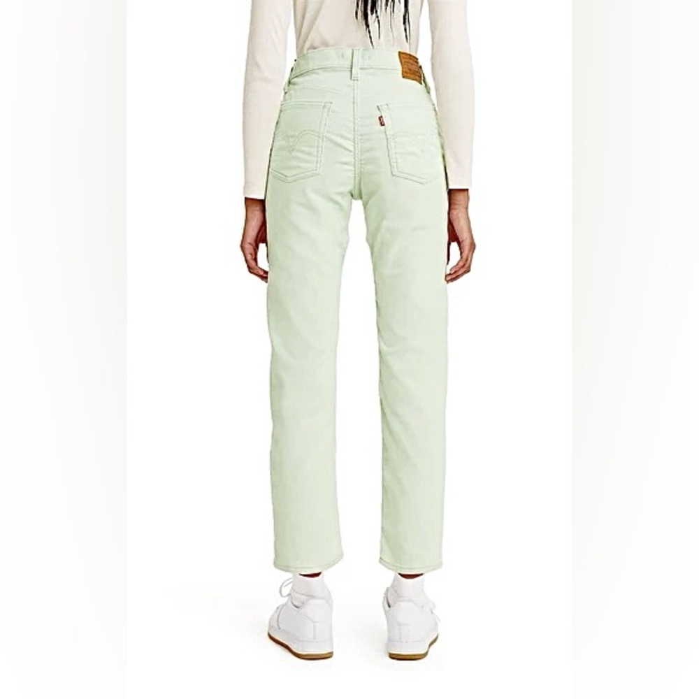 Levi's Mint Green Wedgie Corduroy High-Waisted Jeans